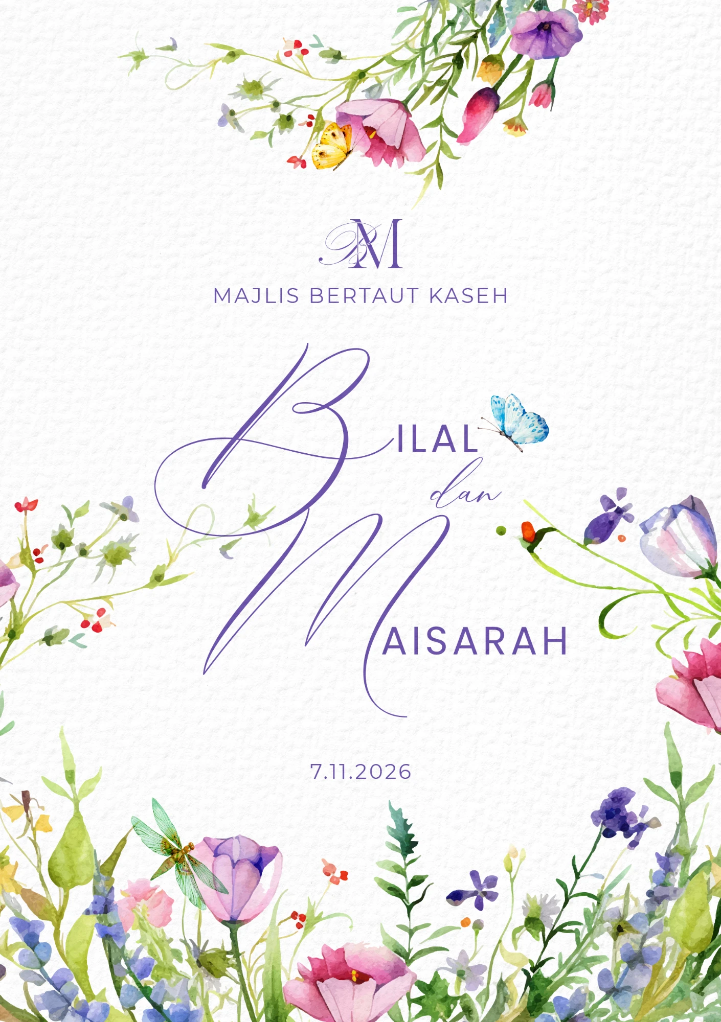 Majlis Bertaut Kaseh — Bilal dan Maisarah, 7.11.2026